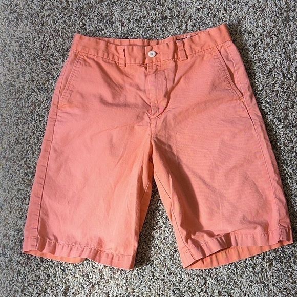 Boys/Kids Vintage Vineyard Vines Mango Pink Khaki Shorts Size 16 - Picture 7 of 7